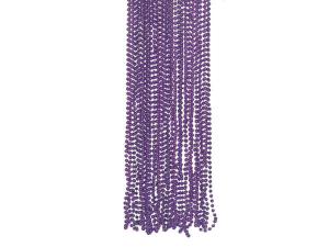 Bulk KA828 4 Pack Purple Metallic Bead Necklaces