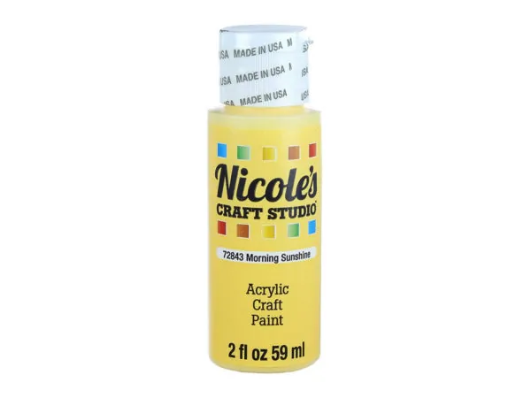 Bulk CH789 Nicoles 2 Oz Acrylic Craft Paint In Morning Sunshine