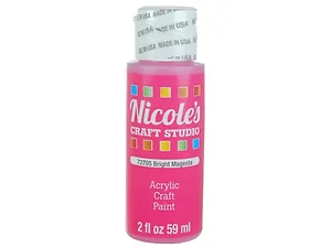 CH702 | Bulk Buys Nicole's 2 oz Acrylic Craft Paint