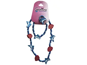 Bulk Buys Dolphin Themed 3-Piece Jewelry Set: Necklace,