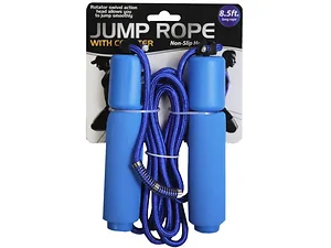 Bulk Buys Counting Jump Rope - 8.5 Feet with Color Options