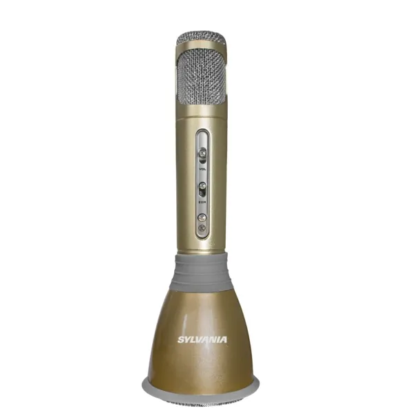 Sylvania SPMC100-GOLD Karaoke Bt Spkr Mic Gld