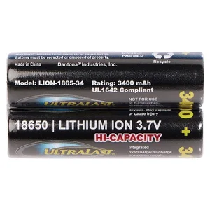 Ultralast 2PK 18650-34 RTL CRD BATT