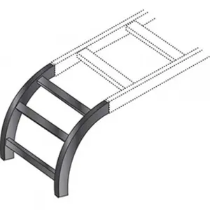 Black RM652 Cable Runway Radius, 12in (30.5 Cm) Wide