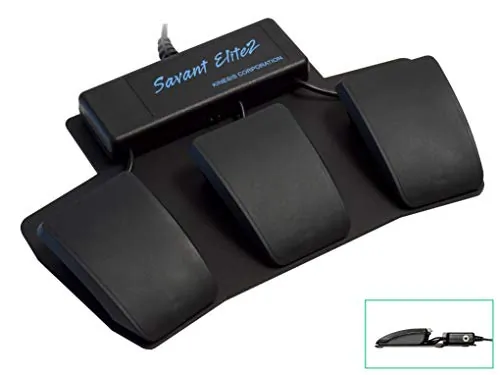 Kinesis FP30AJ Savant Elite2 Triple Foot Pedal - Ergonomic Design