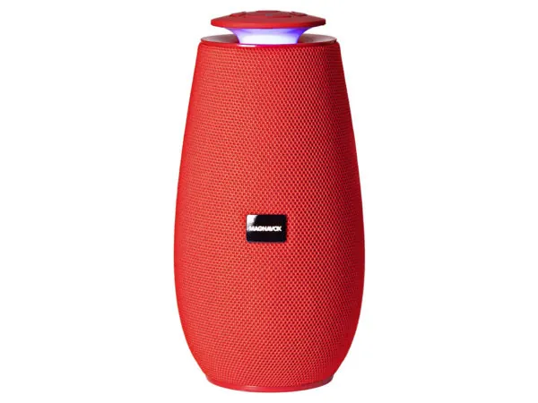 Bulk EN851 Magnavox Red Bluetooth Speaker With Color Changing Lights