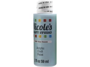 Bulk CH775 Nicoles 2 Oz Acrylic Craft Paint In Blue Heaven