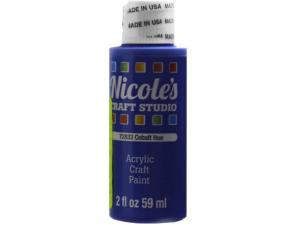 Bulk CH692 Nicoles 2 Oz Acrylic Craft Paint In Cobalt