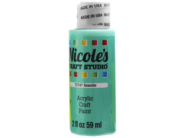 Bulk CH726 Nicoles 2 Oz Acrylic Craft Paint In Seaside