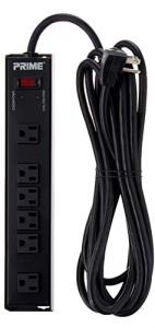 Monoprice 27856 6 Outlet Metal Surge Protector Power Strip With 15ft C