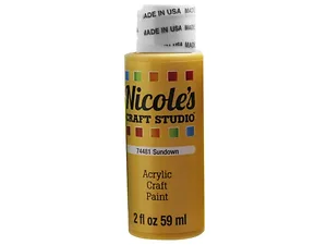 CH796 | Bulk Buys Nicole's 2 Oz Acrylic Paint - Sundown