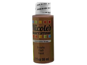 CH709 | Bulk Buys Golden Brown Acrylic Craft Paint - 2 Oz