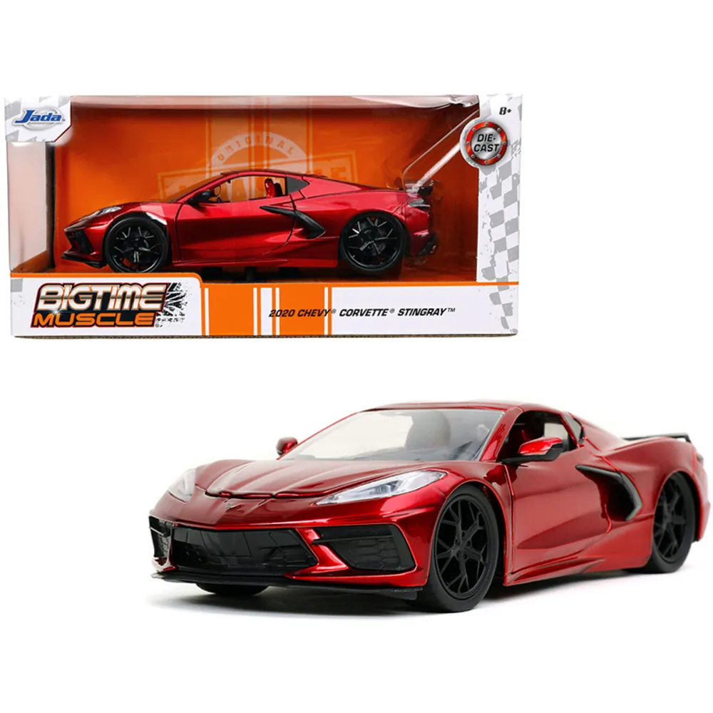 Jada PGC 32538 2020 Chevrolet Corvette Stingray C8 Candy Red Bigtime M