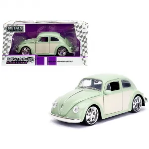 Jada 99020 1959 Volkswagen Beetle Light Green And Cream Bigtime Kustom