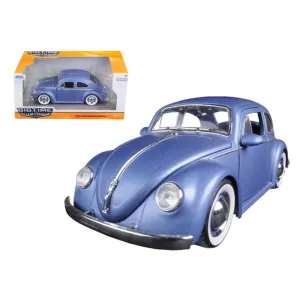 Jada 97420 1959 Volkswagen Beetle Satin Metallic Matt Blue With Baby M