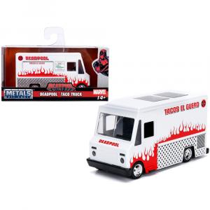 Jada 99800 Deadpool Taco Truck White Marvel Series 132 Diecast Model B