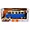 99056 | Jada Toys 1962 Volkswagen Bus Blue and Cream