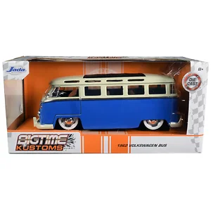99056 | Jada Toys 1962 Volkswagen Bus Blue and Cream