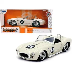 Jada 31864 1965 Shelby Cobra 427 Sc 58 Cream Bigtime Muscle 124 Diecas