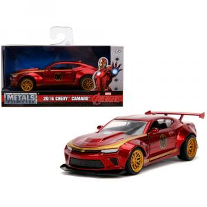 Jada 30298 2016 Chevrolet Camaro Iron Man Theme Marvel Series 132 Diec