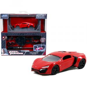 Jada 31289 Model Kit Lykan Hypersport Red With Black Wheels Fast  Furi