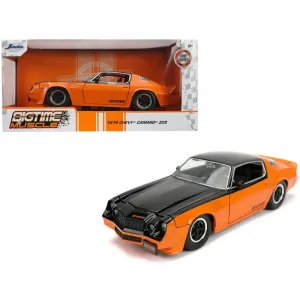 Jada 31669 1979 Chevrolet Camaro Z28 Black And Orange Bigtime Muscle 1