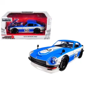 Jada 99099 1972 Datsun 240z 53 Bluewhite Jdm Tuners 124 Diecast Model 