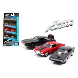 Jada 97426 Fast And Furious Dom\'s Rides Dodge Chargers And Chevelle 3