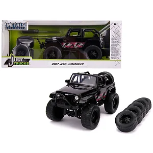 31560 | Jada Toys 2007 Jeep Wrangler Black Diecast Model