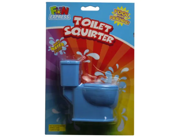 Bulk FB797 Toilet Shaped Water Squirter In Assorted Colors