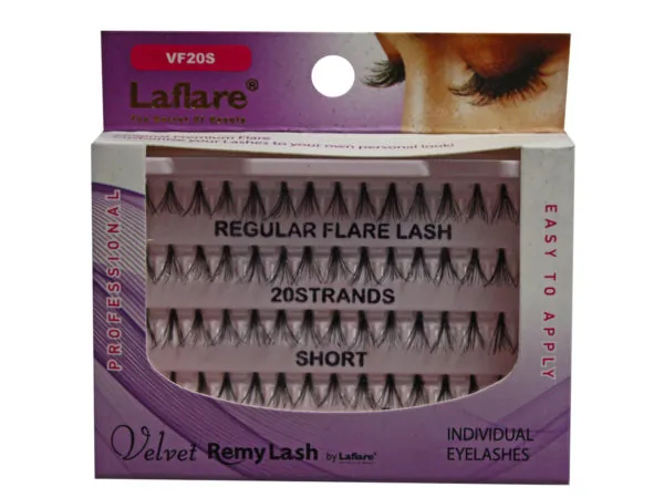 Bulk CA679 Velvet Flare 20 Strand Short Individual Eyelashes