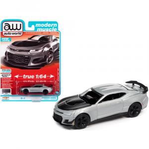 Autoworld 64312-AWSP066B 2019 Chevrolet Camaro Zl1 1le Satin Steel Gra