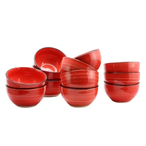 107255.01 | Gibson Home Color Vibes 12-Piece Stoneware Bowl