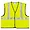 Mcr Safety Fluorescent Lime Class 2 Safety Vest with Silver
