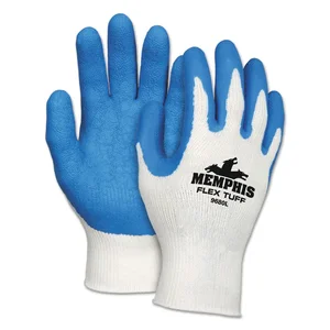 9688XL | Mcr Safety Gray XL Flex Tuff Latex Dipped Gloves