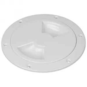 Seadog 336180-1 Sea-dog Smooth Quarter Turn Deck Plate - White - 8