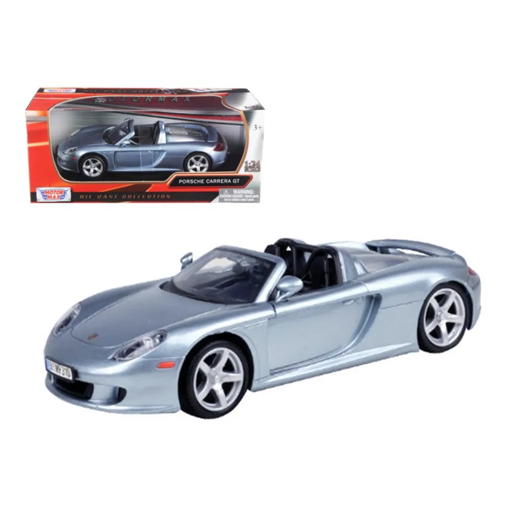 Motormax 73305gry Porsche Carrera Gt Gray 124 Diecast Model Car By