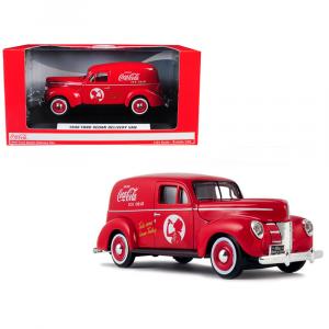 Motorcity 424194 1940 Ford Sedan Delivery Van Coca-cola Red 124 Diecas