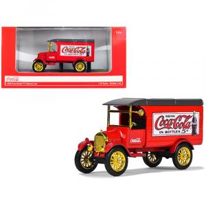 Motorcity 443026 1926 Ford Model Tt Delivery Van Coca-cola Red With Go