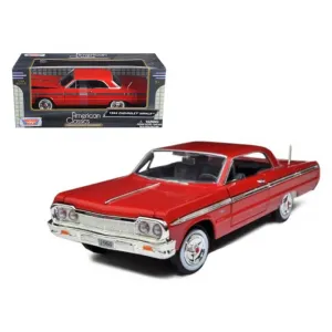 Motormax 73259bl 1964 Chevrolet Impala Blue 124 Diecast Model Car By