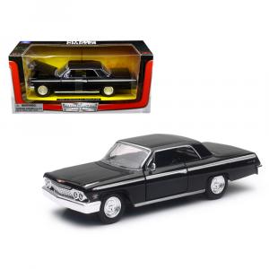 New SS-71843BK 1962 Chevrolet Impala Ss Black 124 Diecast Model Car By