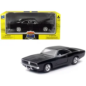 71893B | New Ray 1969 Dodge Charger R/T Black Diecast Model