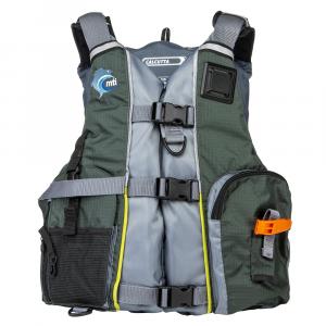 Mti MV411E-833 Mti Calcutta Fishing Life Jacket - Greengrey