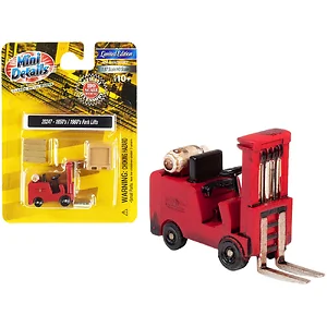 20247R | Classic Metal Works Vintage Red Forklift Truck