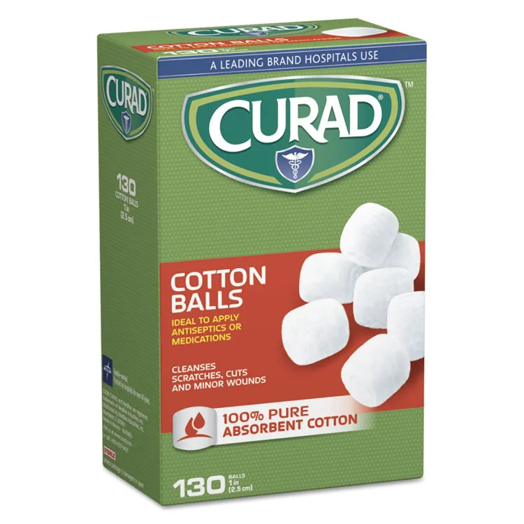 Medline CUR110163RB First Aid,cotnball,130,wh