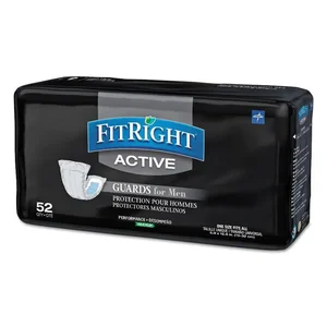 Medline Industries Inc FitRight Active Male Guards, 6