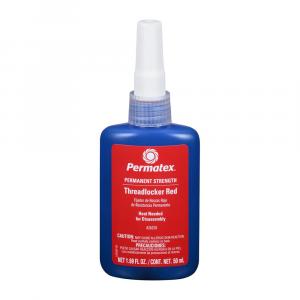 Permatex 26250 Permanent Strength Threadlocker Red Bottle - 50ml