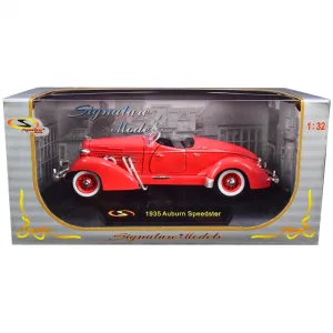 Signature 32439r 1935 Auburn Speedster Coral Red 132 Diecast Model Car