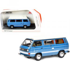 Schuco 452022000 Volkswagen T3 Joker Camper Bus Light Blue With White 