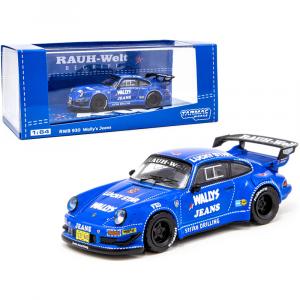 Tarmac T64-015-WJ Porsche Rwb 930 Wally's Jeans Blue Rauh-welt Begriff